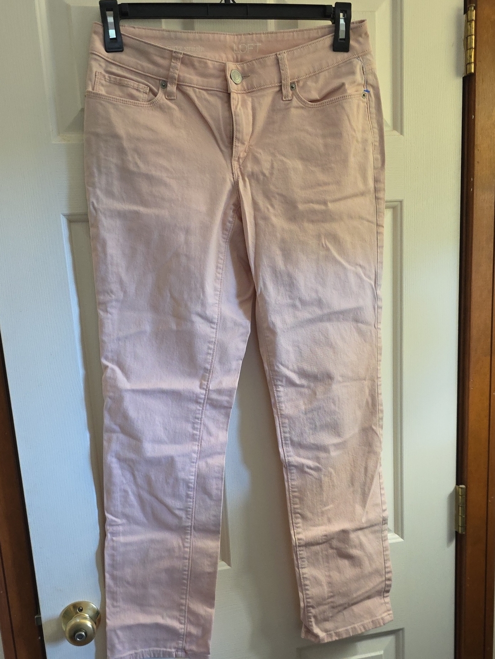 LOFT Light Pink Skinny Jeans